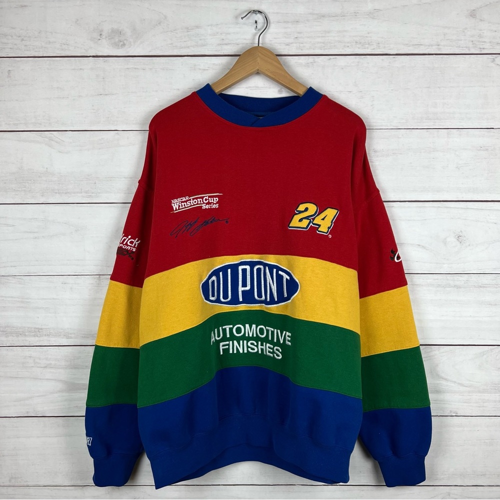 Chase Authentics Red Yellow Green Blue Racing Sweatshirt